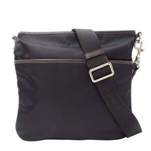 LOEWE handbag for women, brand name shoulder bag, nylon, black, 351001, cross...